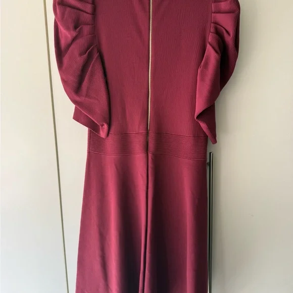 Ted Baker Llorna Skater Dress in Rich Burgundy, L NWT - Picture 5 of 6